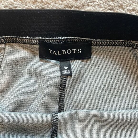 Talbots Houndstooth Pants Size 4P - Picture 6 of 7